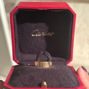 Cartier 18k Yellow Gold LOVE ring Sz 51 5.75